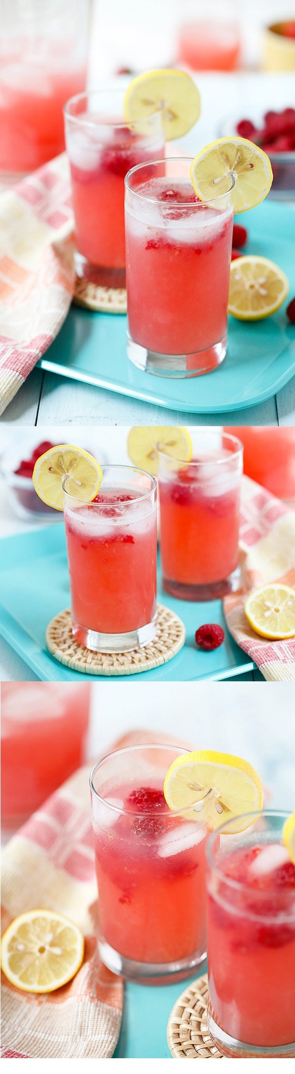 Raspberry Lemonade - sweet, refreshing and thirst-quenching lemonade with raspberry. So easy to make and takes only 10 minutes to make! | rasamalaysia.com