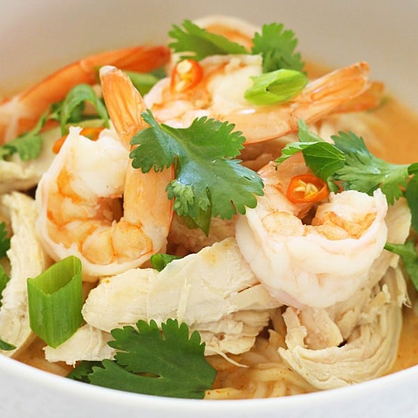 coconut curry noodle bowl