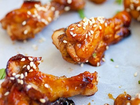 Honey Soy Chicken Wings Best Sticky Recipe Rasa Malaysia