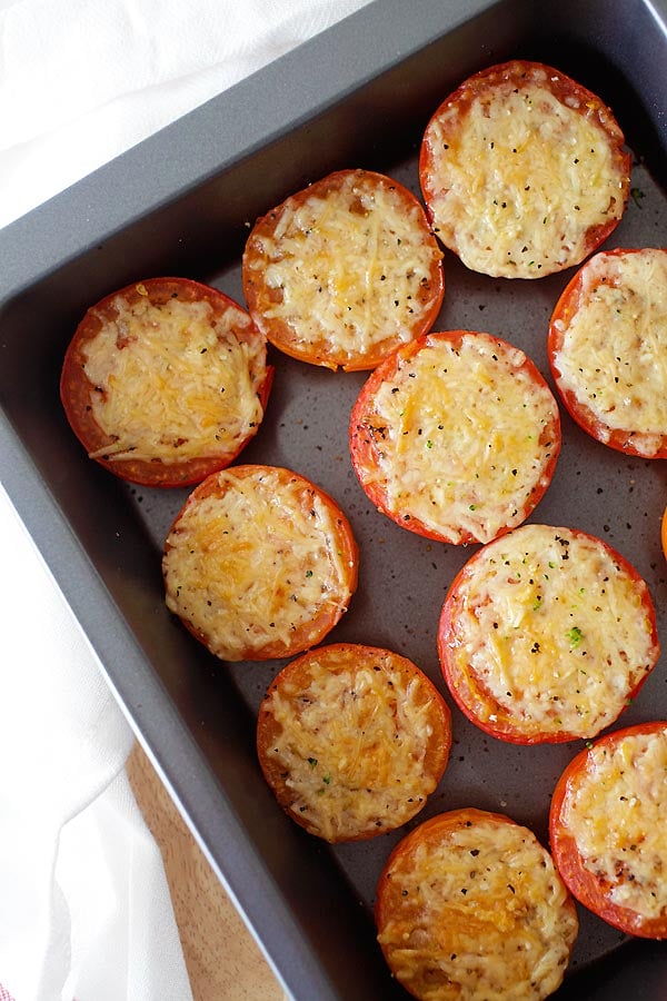 Parmesan Roasted Tomatoes | 12 Fresh Tomato Recipes To Enjoy The Most From Your Harvest