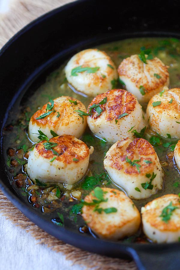 Garlic Scallops Easy Delicious Recipes 4883