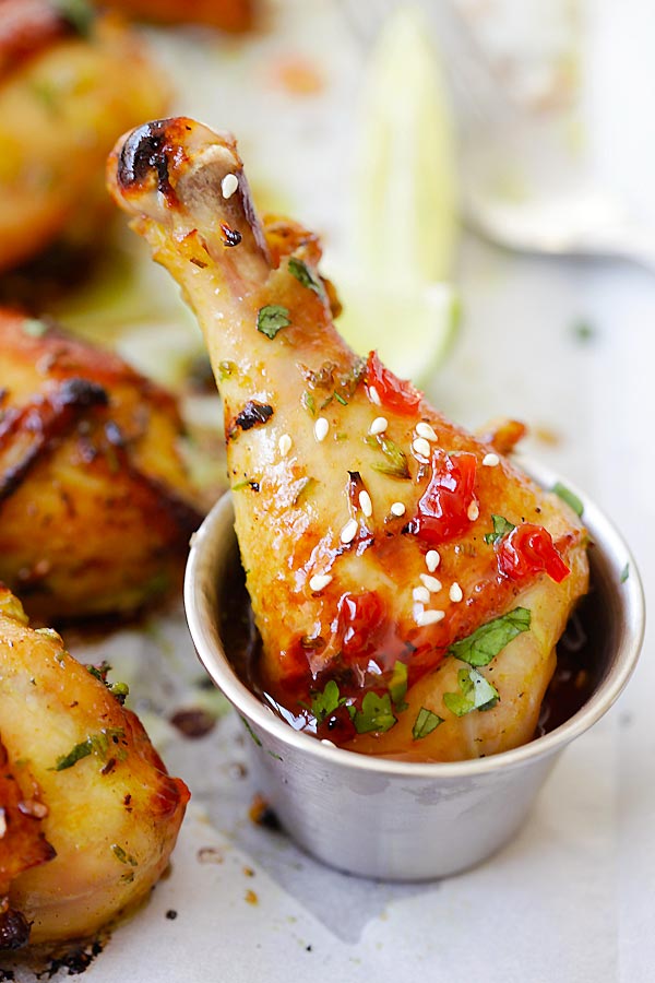 Thai Baked Chicken Drumsticks - Rasa Malaysia