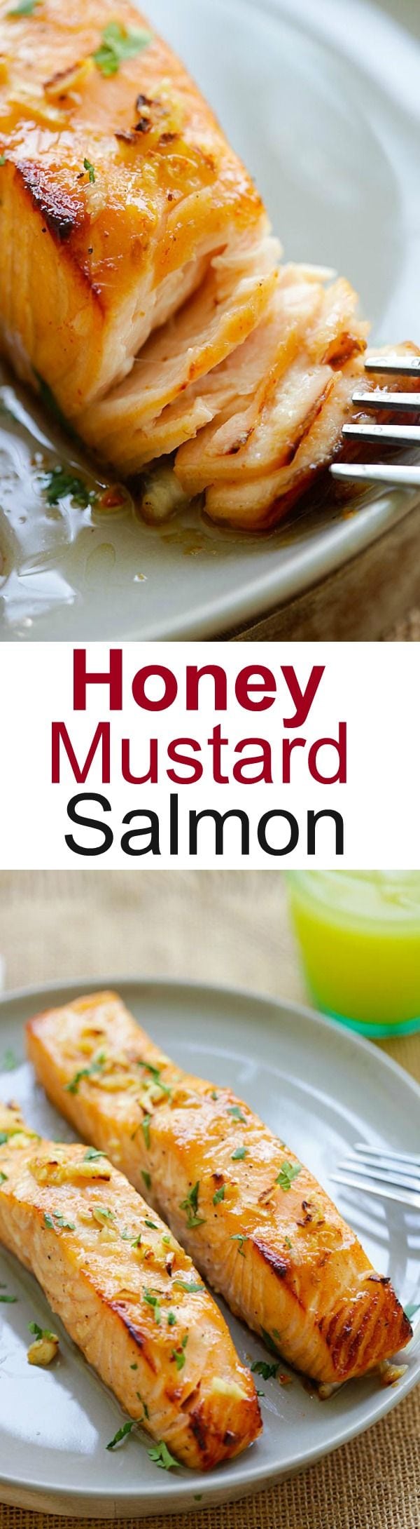 Honey Mustard Baked Salmon (Extra Tender and Moist!) - Rasa Malaysia