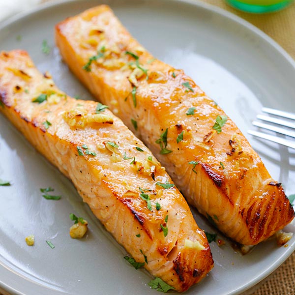 Honey Mustard Salmon | Easy Delicious Recipes