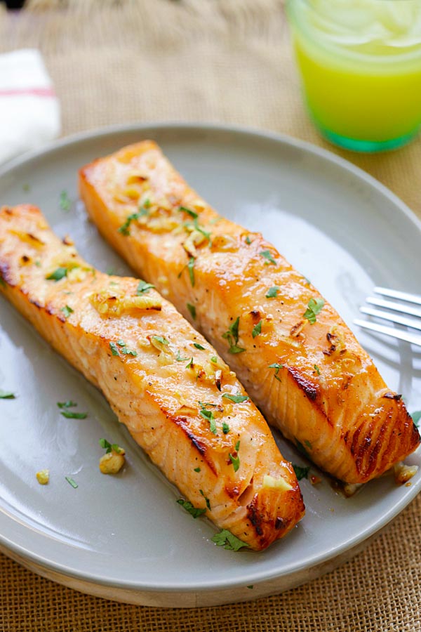 Honey Mustard Salmon | Easy Delicious Recipes