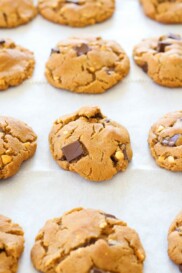 Peanut Butter Dark Chocolate Cookies - Rasa Malaysia