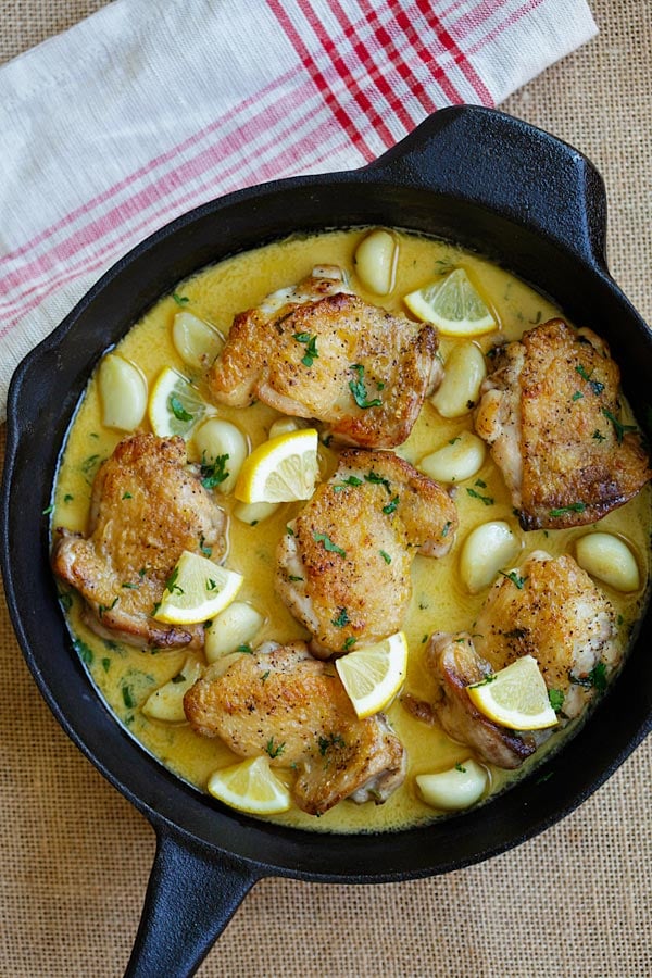 Creamy Garlic Lemon Chicken Recipe