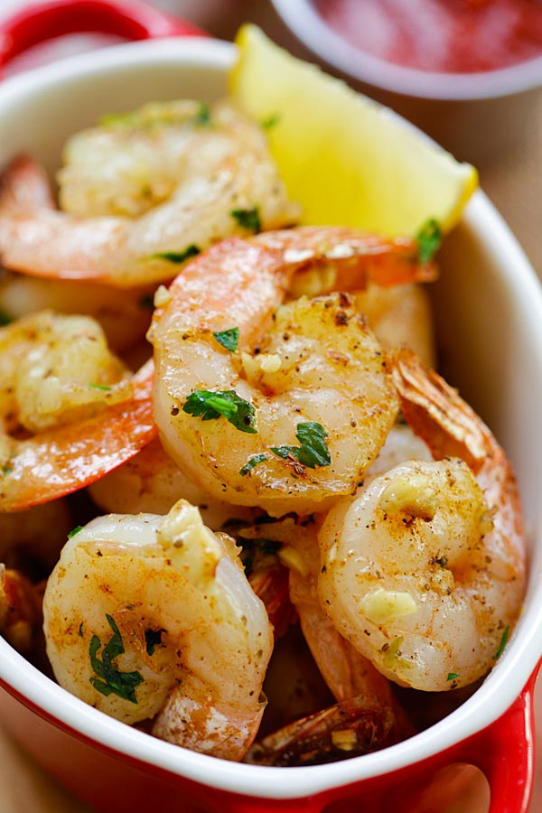 Garlic Herb Roasted Shrimp | Easy Delicious Recipes