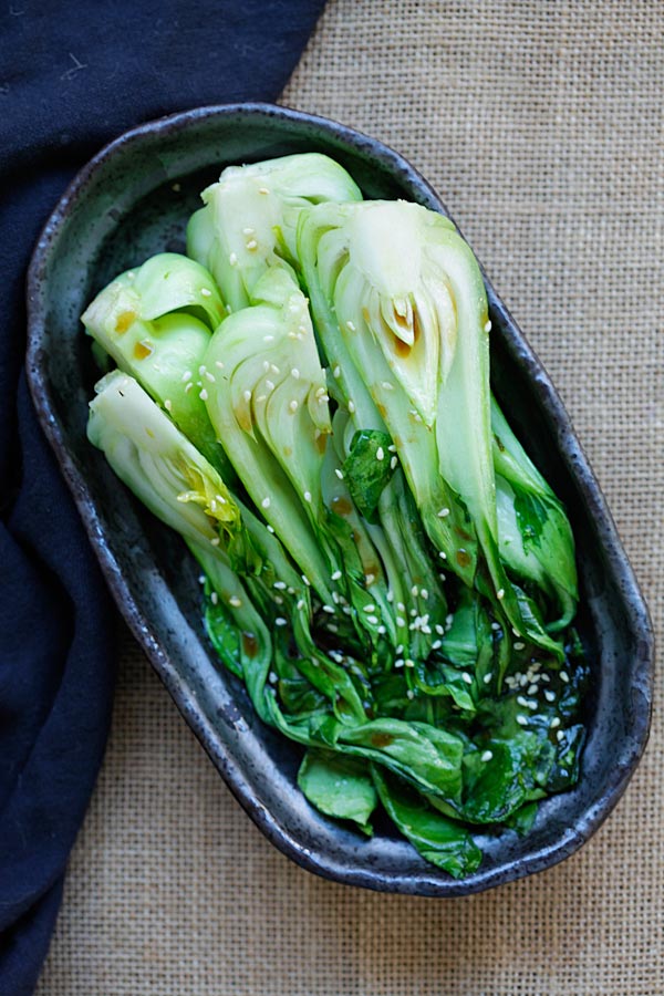 Roasted Bok Choy How To Cook Boy Choy In 10 Min Rasa Malaysia   Roasted Bok Choy2 