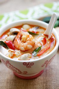 Thai Coconut Chicken And Shrimp Soup - Rasa Malaysia