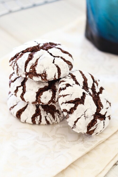 Chocolate Crinkle Cookies (Extra Buttery And Fudgy!) - Rasa Malaysia