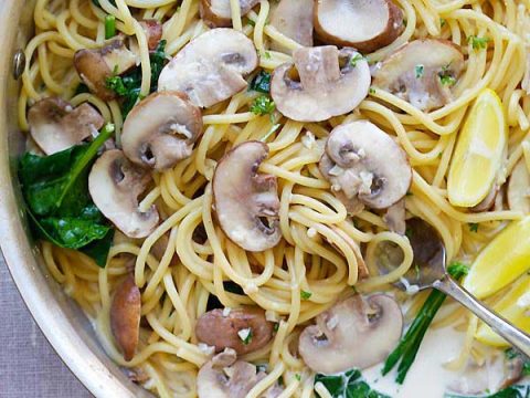 Creamy Mushroom Pasta Rasa Malaysia