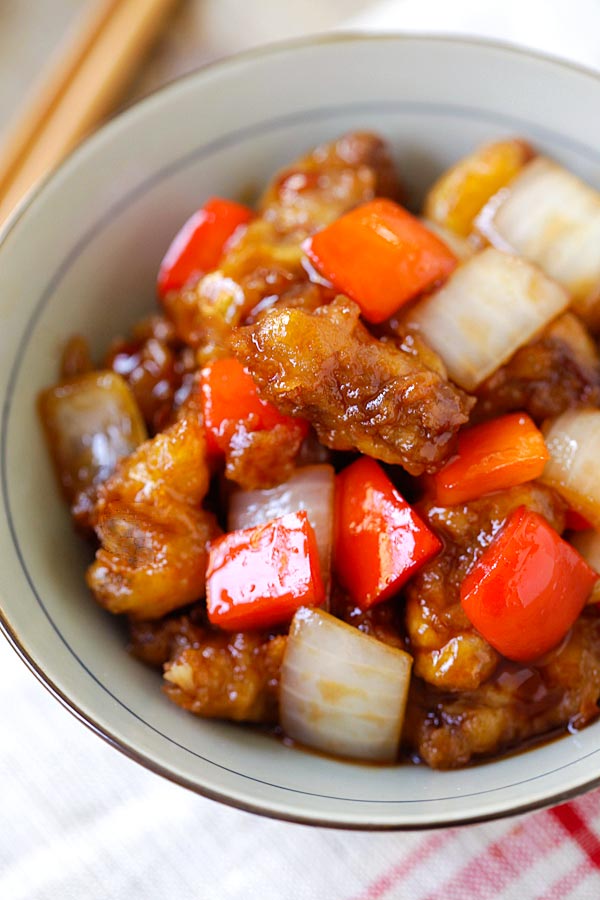 Delicious Beijing Beef with brown sauce, ready to serve.