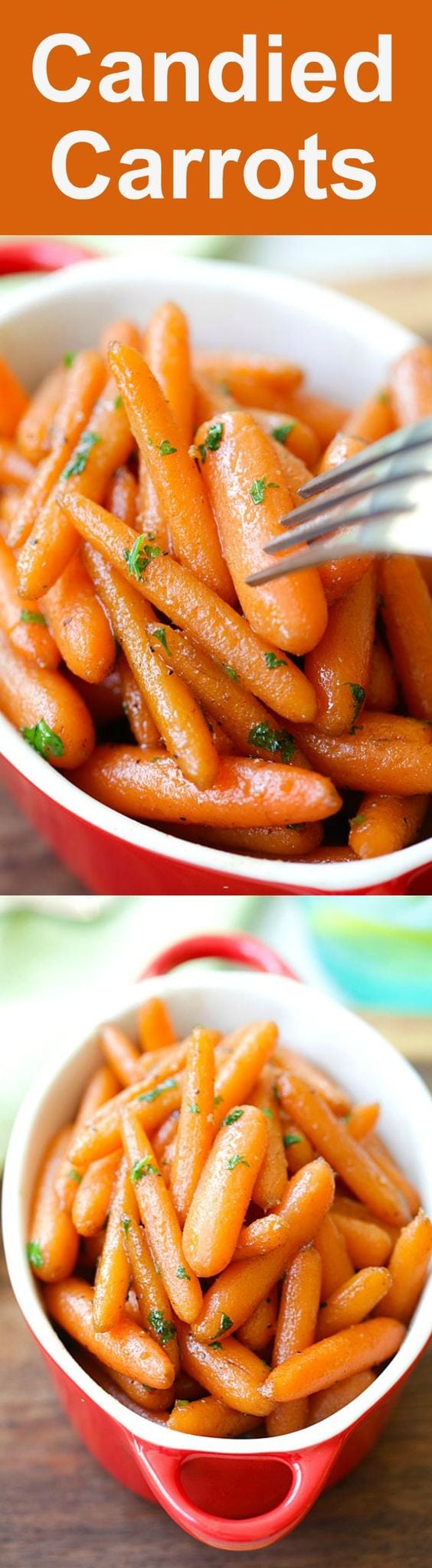 Candied Carrots - tender and delicious candied carrots that takes only 10 mins on skillet. Easy candied carrots recipe that is great anytime of the year | rasamalaysia.com