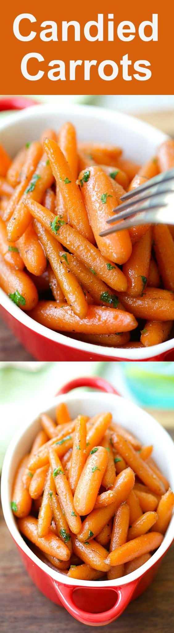 Carottes confites - de tendres et délicieuses carottes confites qui ne demandent que 10 min de cuisson à la poêle. Recette de carottes confites facile à réaliser à tout moment de l'année | rasamalaysia.com