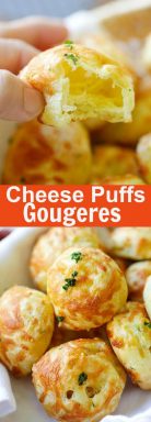 Cheese Puffs (Gougeres) | Easy Delicious Recipes