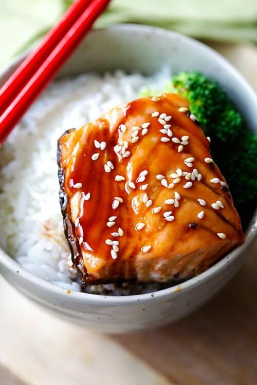 Salmon Teriyaki (Easy Teriyaki Salmon Recipe) - Rasa Malaysia