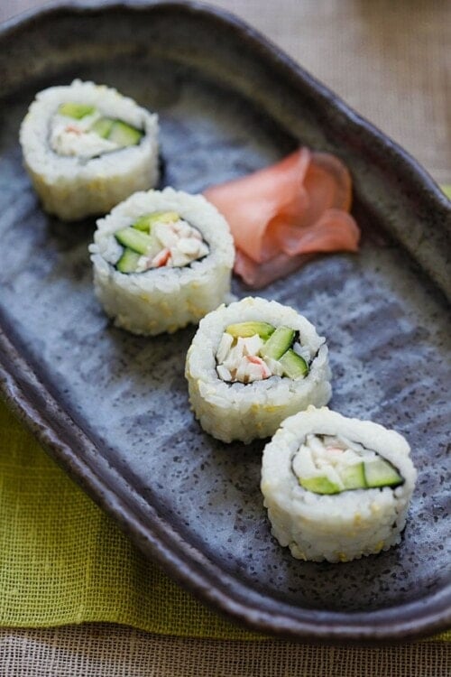 California Roll (The Best Sushi Recipe!) - Rasa Malaysia