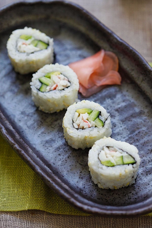 How to make perfect California roll with sushi mold