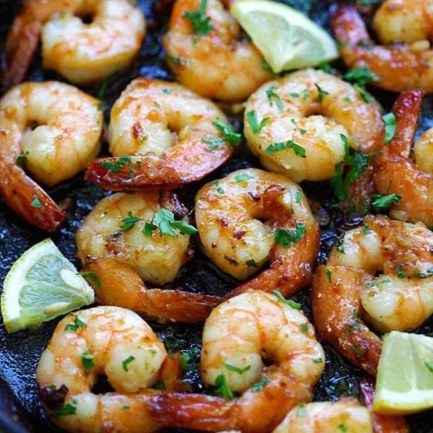 Garlic White Wine Shrimp - Rasa Malaysia