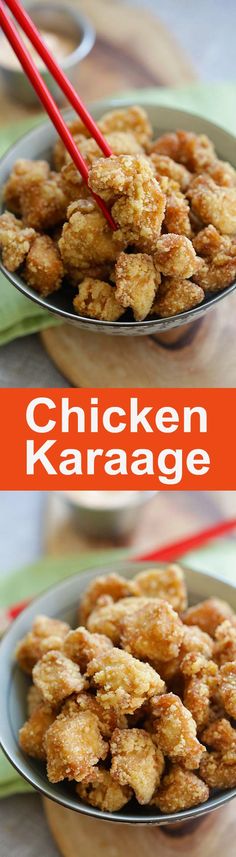 Chicken Karaage - crispy Japanese sesame fried chicken, the best chicken karaage recipe that is better than Japanese restaurants | rasamalaysia.com