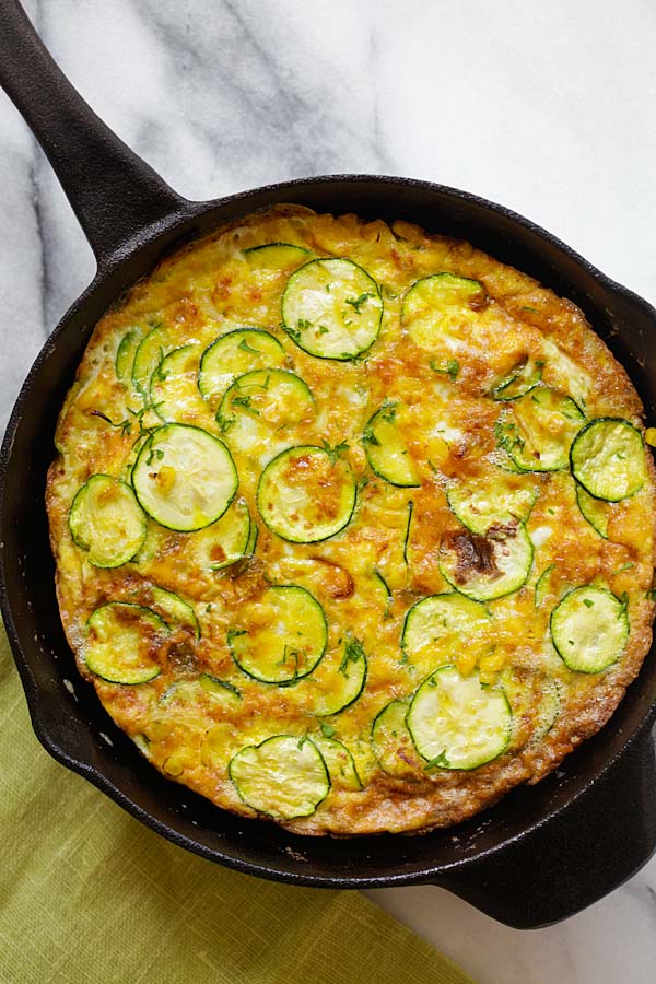 Zucchini Frittata - Rasa Malaysia