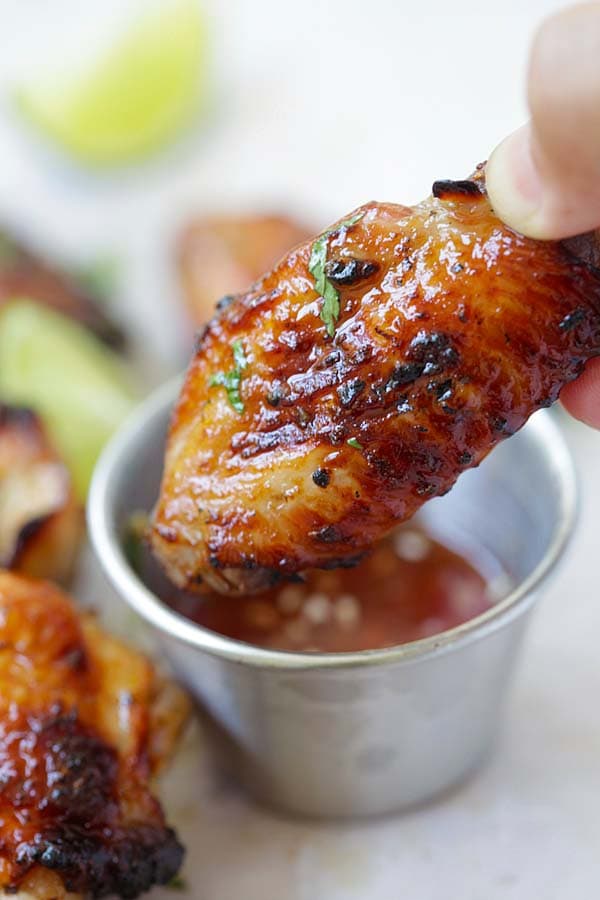 sweet thai chicken wings