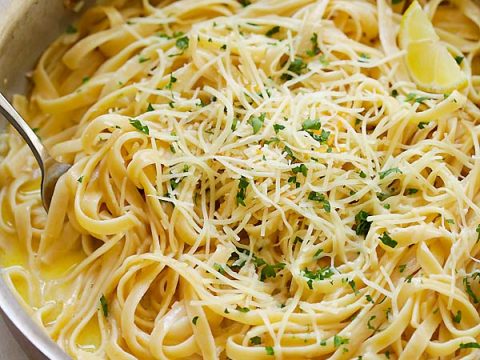 Creamy Garlic Parmesan Fettuccine Rasa Malaysia