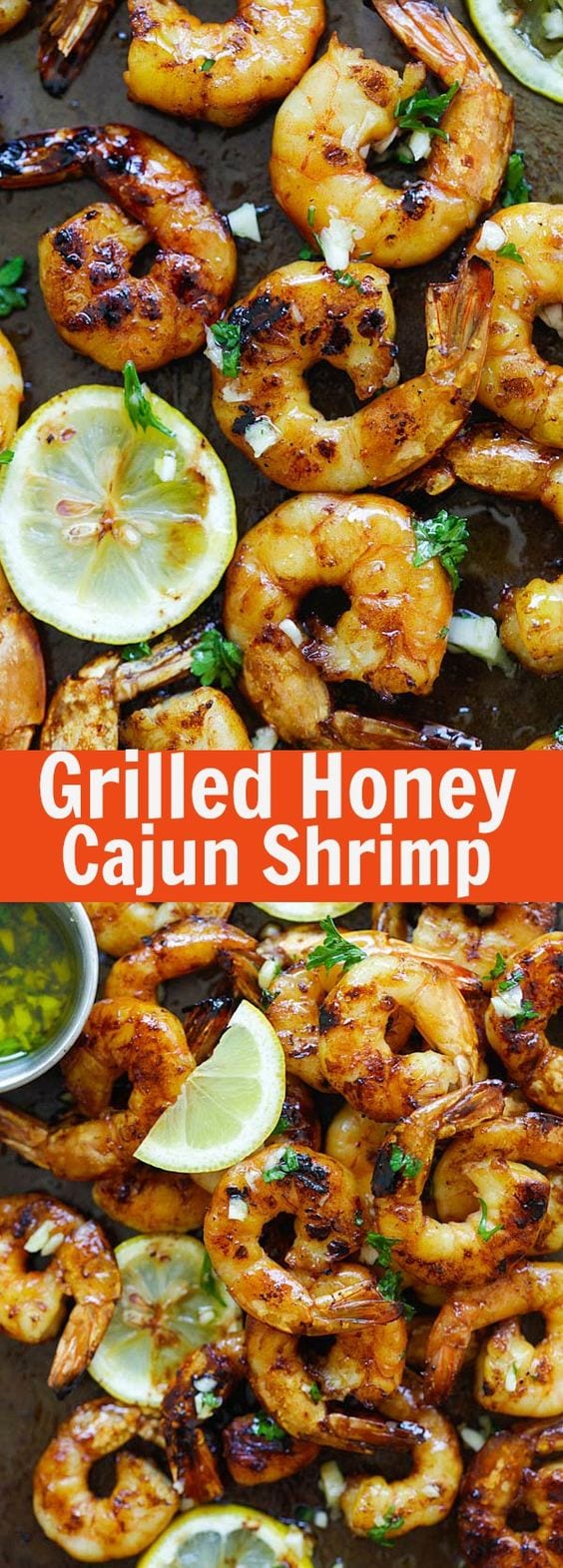 Grilled Honey Cajun Shrimp – amazing grilled shrimp with honey cajun seasonings. Sweet, spicy, the best and easiest cajun shrimp ever | rasamalaysia.com