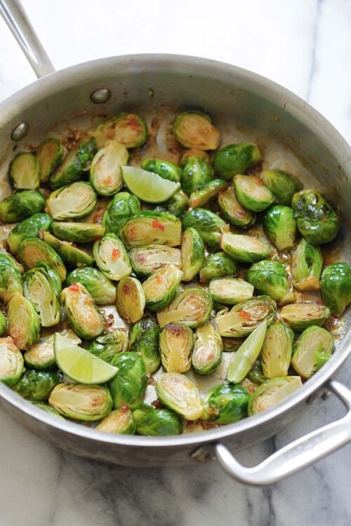 Sweet Chili Brussels Sprouts Rasa Malaysia