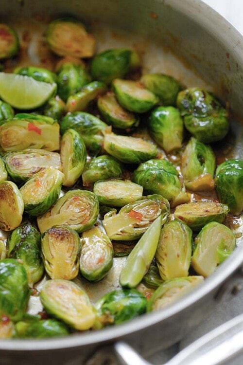 Sweet Chili Brussels Sprouts Rasa Malaysia