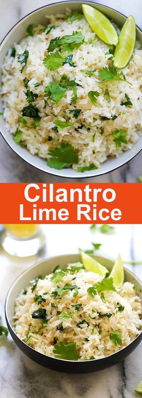 Cilantro Lime Rice - easy and delicious one-pot rice with cilantro, lime juice and butter. This Mexican-inspired rice is better than Chipotle | rasamalaysia.com