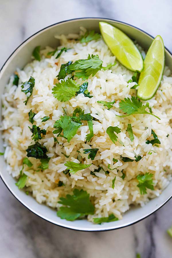 Cilantro Lime Rice (Chipotle Copycat Recipe!) - Rasa Malaysia