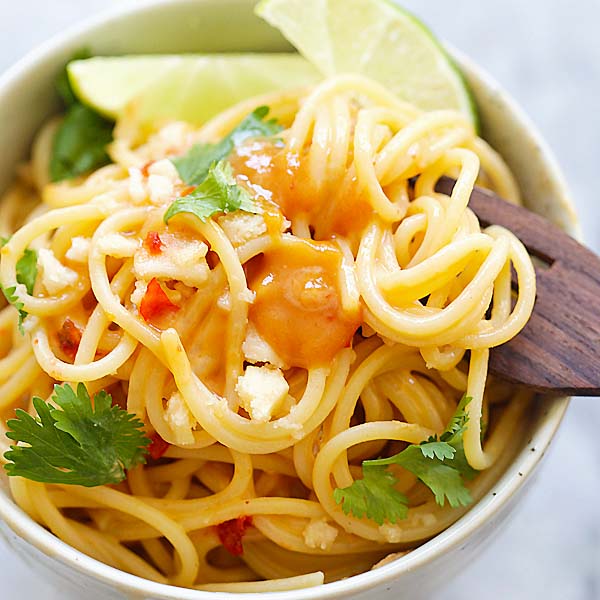 Thai Sweet Chili Peanut Noodles - Rasa Malaysia