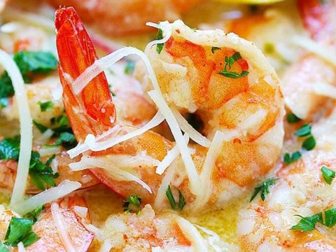 Creamy Garlic Parmesan Shrimp Rasa Malaysia