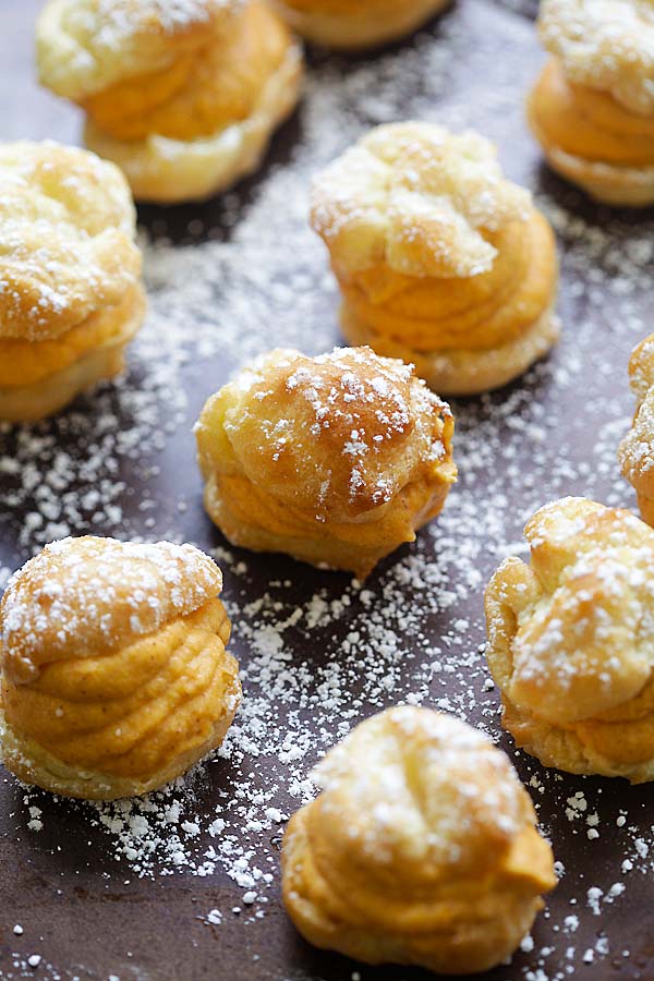 Pumpkin Cream Puffs | Scrumptious Cream Puff Fillings You Can Prepare In No Time