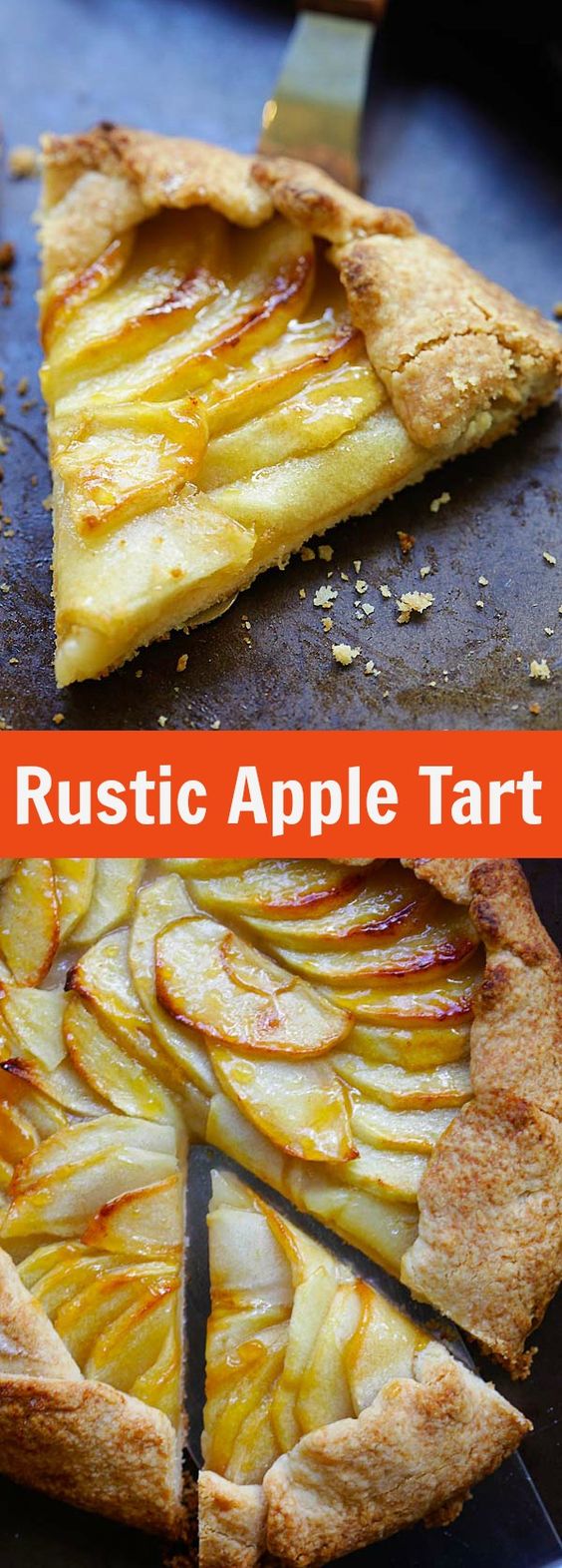 Apple tart is an impressive fruit dessert with a rustic look. With buttery, flaky crust and sweet apple filling, this dessert recipe will become a favorite! | rasamalaysia.com