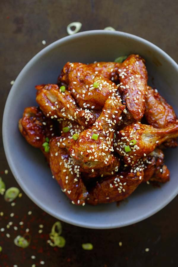 Spicy Korean Chicken Wings - Rasa Malaysia