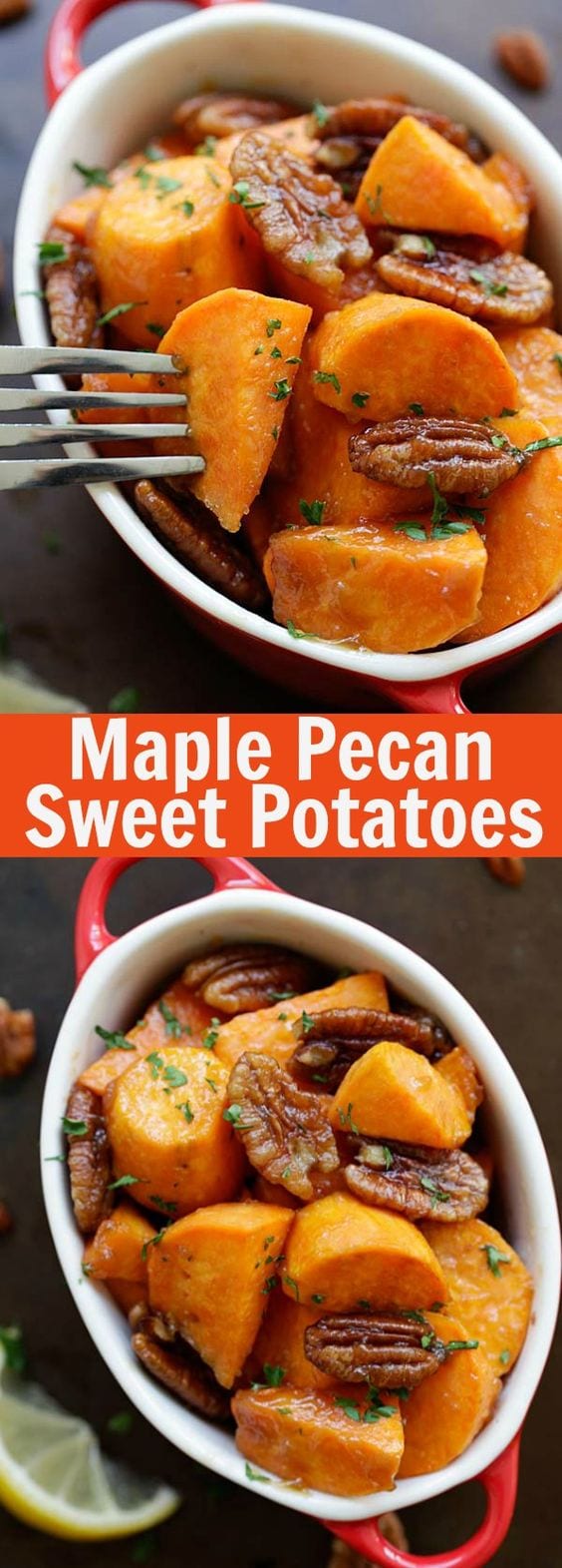 Maple Glazed Sweet Potatoes with Pecan  Rasa Malaysia