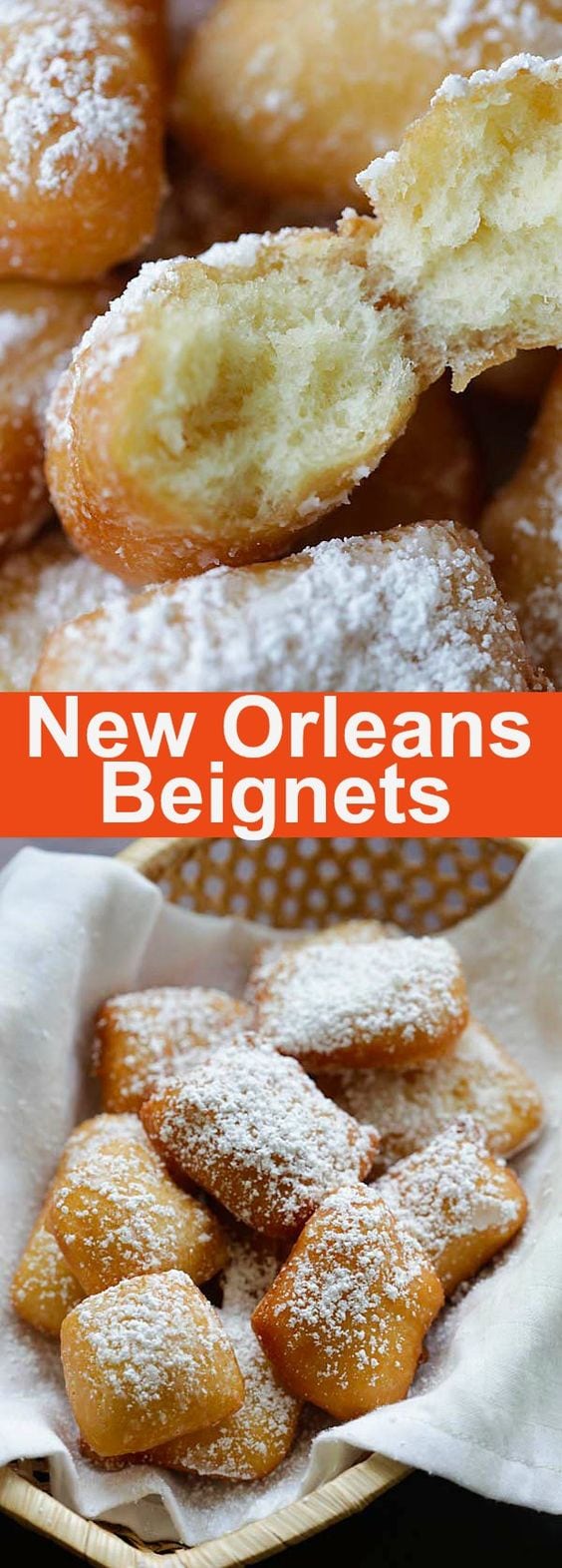 New Orleans Beignets - soft, pillowy and the best New Orleans beignets recipe ever. This recipe is fail-proof, anyone can make it | rasamalaysia.com