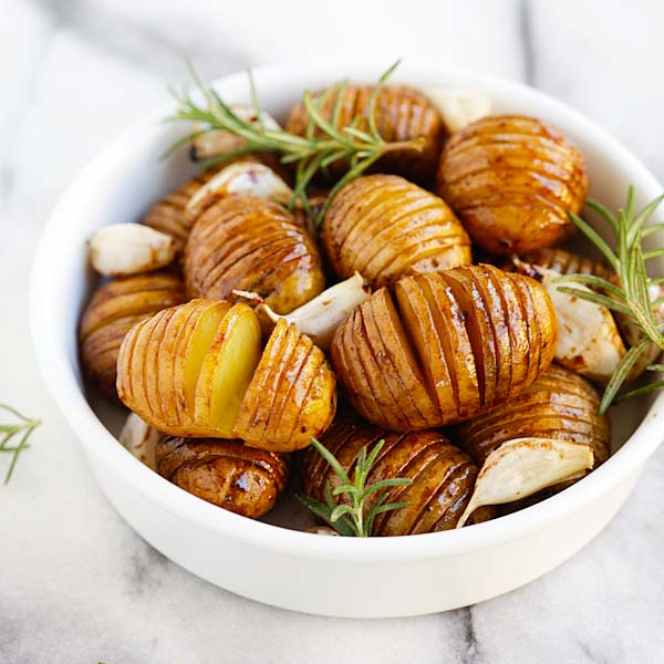 How to Slice Hasselback Potatoes - Rasa Malaysia