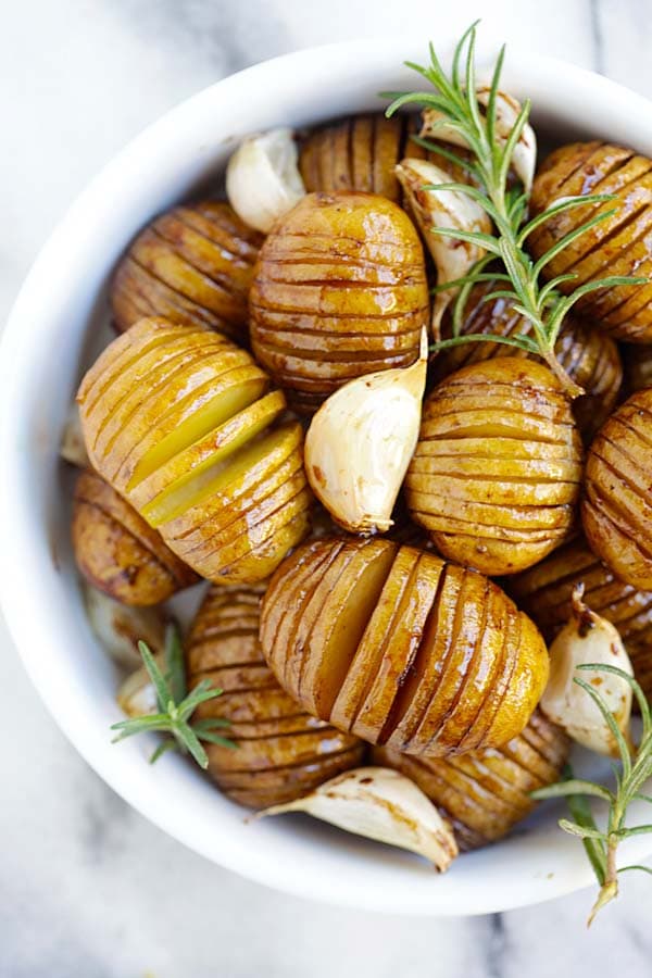 How to Slice Hasselback Potatoes - Rasa Malaysia