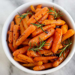 Maple Dijon Roasted Carrots