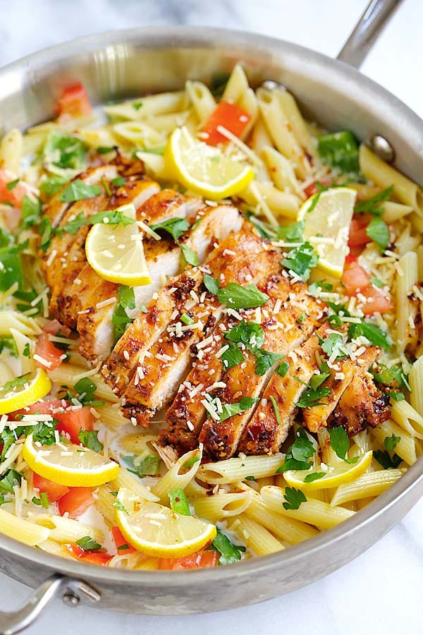 Blackened Chicken Pasta Rasa Malaysia