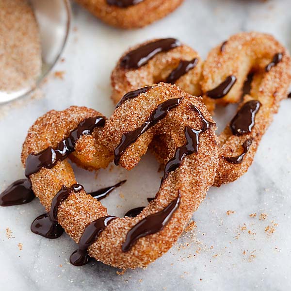 Heart Shaped Churros