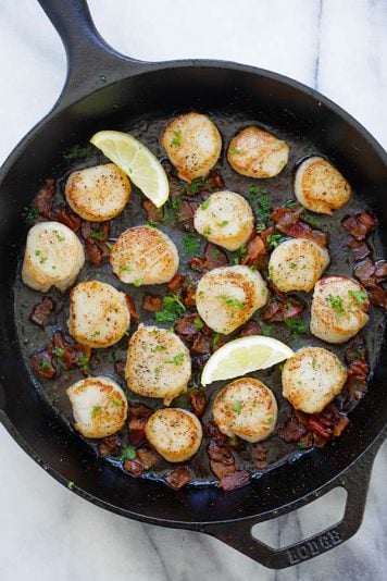 Seared Scallops with Bacon - Rasa Malaysia