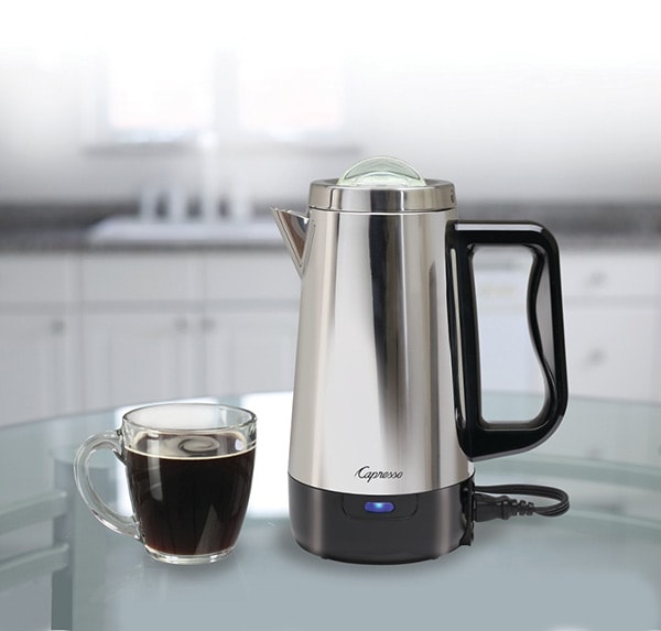 Capresso 8 Cup Perk Stainless Steel Percolator Giveaway (CLOSED) Easy