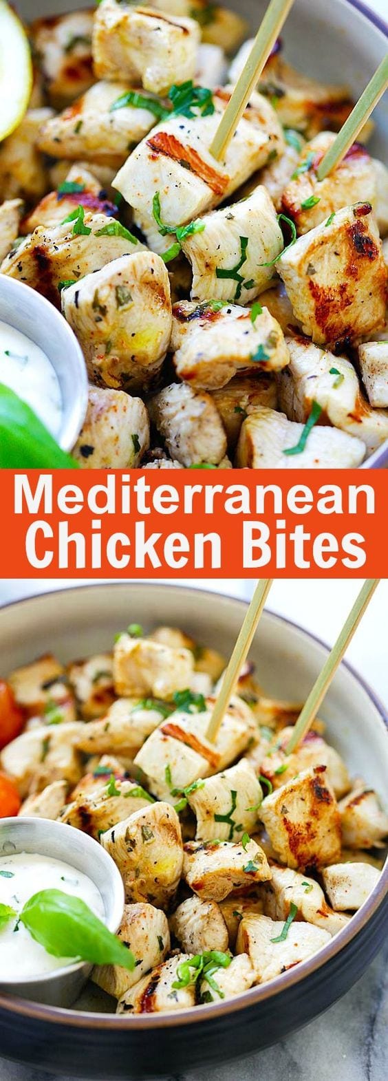 Mediterranean Chicken Bites – juicy, tender and the most flavorful chicken bites with Mediterranean marinade. So easy to make and delicious | rasamalaysia.com