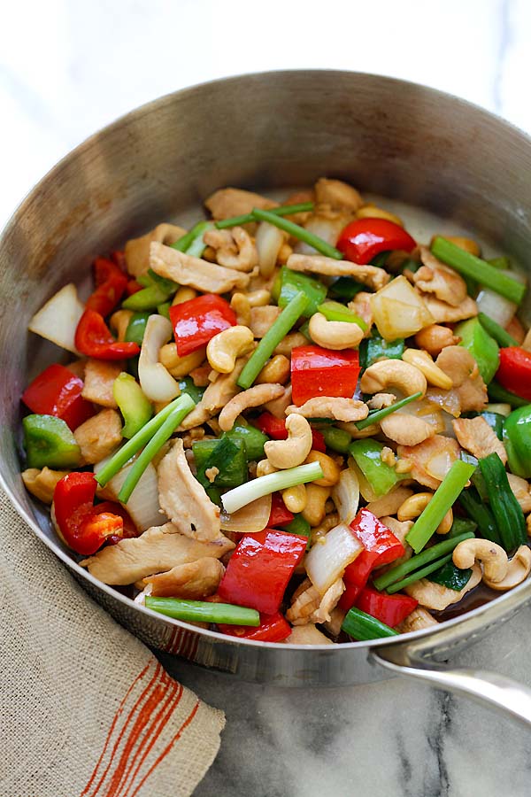 thai vegetable cashew nut stir fry