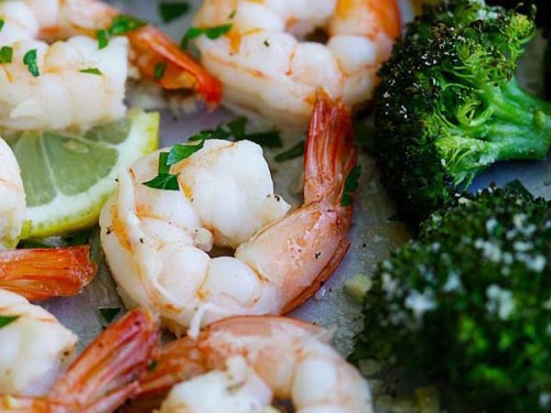 Sheet Pan Shrimp and Broccoli